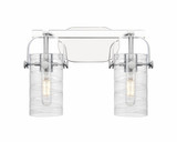 Pilaster II Cylinder 2 Light Vanity Light by Innovations - 423-2W-G423-7
