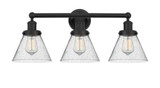 Cone 3 Light Steel Vanity Light 25.75 Inch Wide by Innovations - 616-3W-G4