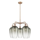 Brookhaven Flute 5 Light Stem Hung Chandelier 25.5 Inch Wide by Innovations - 516-5CR-G484-7