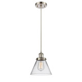 Cone 100W 1 LED Cord Hung Mini Pendant 10 and 8 Inch Wide by Innovations - 916-1P-G4-LED