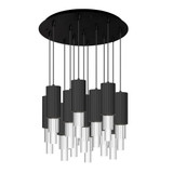 Bordeaux 137W LED Pendant 17.13 Inch Tall and 25 Inch Wide by Alora - MP502204-13
