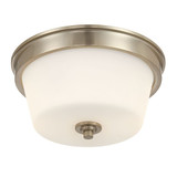 Strayhan 2 Light Flush Mount 6.75 Inch Tall and 13 Inch Wide by Millennium - 64102-WG