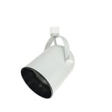 1 Light PAR38 Roundback Cylinder with Baffle J Style Track Head by Nora  - NT-131-A-J