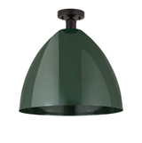 Plymouth Dome 1 Light 16 Inch Wide Steel Semi Flush Mount by Innovations - 616-1F-PLYM-16
