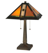 Tiffany Hanginghead Dragonfly 22 Inch H Table Lamp by Meyda Tiffany - 1196