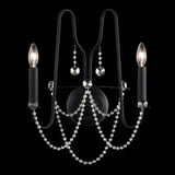 2 Light Candle Style Crystal Wall Sconce 16.5 Inch Tall by Schonbek - AR1002N