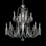 Esmery 12 Light Oversized 2 Tier Chandelier by Schonbek - AR1012N