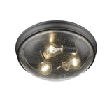 Belforge 3 Light Seeded Flush Mount 5.5 Inch Tall and 14 Inch Wide by Millennium - 5229