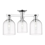 Bella 3 Light Semi Flush Mount 11.38 Inch and 23 Inch Wide by Innovations - 716-3F-G558-6