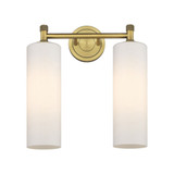 Crown Point 2 Light Vanity Light 15.5 Inch Tall by Innovations - 434-2W-G434-12