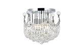 Corona 6 Light 16 Inch Wide Flush Mount by Elegant - V8949F16