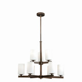 Glendale 9 Light Small Chandelier by Vaxcel - H0123