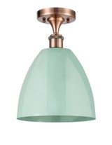 Plymouth Dome 1 Light 9 Inch Wide Semi Flush Mount by Innovations - 516-1C-PLYM-9