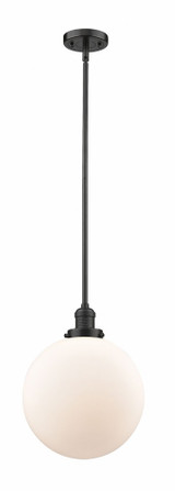 Beacon 1 Light Medium Stem Hung Pendant 12 Inch Wide by Innovations - 201S-G20-12