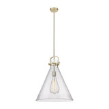 Newton Cone 1 Light Stem Pendant 20 Inch Tall X 18 Inch Wide by Innovations - 410-1SL-G411-18_P