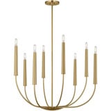 Lois 8 Light Chandelier 29 Inch and 34 Inch Wide by Visual Comfort Studio - EC1198