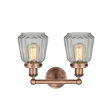 Chatham 2 Light Vanity Light 15.5 Inch Wide by Innovations - 616-2W-CH