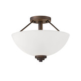 Durham 2 Light Semi Flush Mount 10.5 Inch and 13.5 Inch Wide by Millennium - 3152