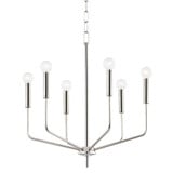 Bailey 6 Light Medium Chandelier by Mitzi H516806-PN - H516806