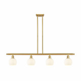 White Venetian 4 Brass Stem Hung Oversized Island Pendant by Innovations - 516-4I-G1217-6