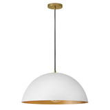 Lou 12W 1 LED Pendant 10.75 Inch Tall and 22 Inch Wide by Lark - 83304