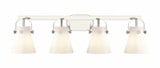 Pilaster II Cone 4 Light Bath Vanity 36.5 Inch Wide by Innovations - 423-4W-G411-6