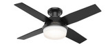 Dempsey 44 Inches Low Profile Ceiling Fan with LED Light Kit by Hunter Fans - 1000949