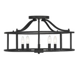 Stockton 5 Light 24 Inch Wide Semi Flush Mount by Savoy House - 6-1679-5