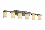 Limoges Dakota 6 Light Vanity Light by Justice Design - POR-8786-10-WAVE