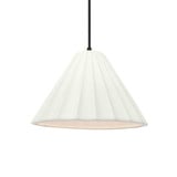 Radiance 1 Light Fluted Cord Pendant 7 X 10.75 Inch Wide by Justice Design - CER-6600