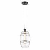 Vaz 1 Light Small Cord Hung Pendant 9.88 Inch Tall by Innovations - 616-1P-G557-8