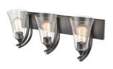 Natalie 3 Light Bath Vanity 10 Inch Tall and 24 Inch Wide by Millennium - 1493