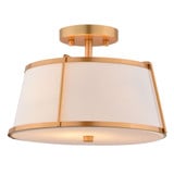Marion 2 Light Semi Flush Mount 9 Inch Tall and 13 Inch Wide by Vaxcel - C0328