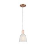 Brookfield 1 Light Cord Hung Mini Pendant 10.2 X 5.75 Inch by Innovations - 716-1P-G441