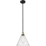 Berkshire Glass 1 Light Stem Hung Mini Pendant 12.5 X 12 by Innovations - 616-1S-GBC-12