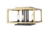 Quadra 4 Light 13 Inch Wide Flush Mount by Z-Lite - 456F-Q