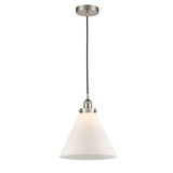 Cone 100W 1 LED Cord Hung Mini Pendant 14 and 12 Inch Wide by Innovations - 616-1PH-G4L-LED