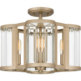4 Light 15 Inch Wide Semi Flush Mount by Quoizel - QSF6193
