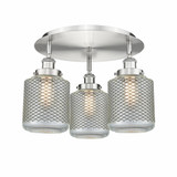 Edison 3 Light 17.75 Inch Wide Flush Mount by Innovations - 916-3C-G262