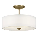 Shailene 3 Light 14 Inch Wide Drum Semi Flush Mount by Kichler - 43675