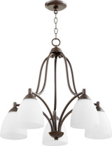 Barkley 5 Light Medium Chandelier by Quorum 6369-5 - 6369-5