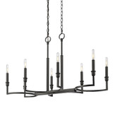 Ellyn 8 Light Oversized Linear Island Oversized Pendant by Golden - 8209-LP