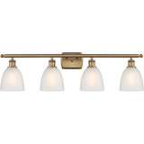 Castile 4 Light Bath Vanity 10 Inch Tall and 36 Inch Wide by Innovations - 516-4W-G38