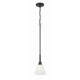 Pleated II 1 Light Mini Pendant 11.38 Inch and 7.13 Inch Wide by Craftmade - 62391