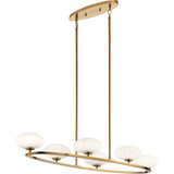 Pim 6 Light Small Oval Chandelier by Kichler - 52224