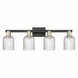 Bridal Veil 4 Light Bath Vanity 10.75 Inch and 32 Inch Wide by Innovations - 716-4W-G559-5