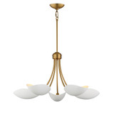 Maris 5 Light Chandelier 14.25 Inch Tall and 26.5 Inch Wide by Maxim - 10825
