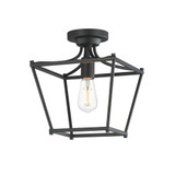 Clifton 1 Light Semi Flush Mount 11.75 Inch Tall and 10 Inch Wide by Maxim - 25311