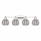 Athens Deco Swirl 4 Light Bath Vanity 36 Inch Wide by Innovations - 716-4W-G1213-6