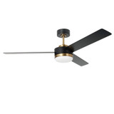 Trestwyn 3 Blade Ceiling Fan with Light Kit 14 X 52 Inch Wide by Millennium - 1100